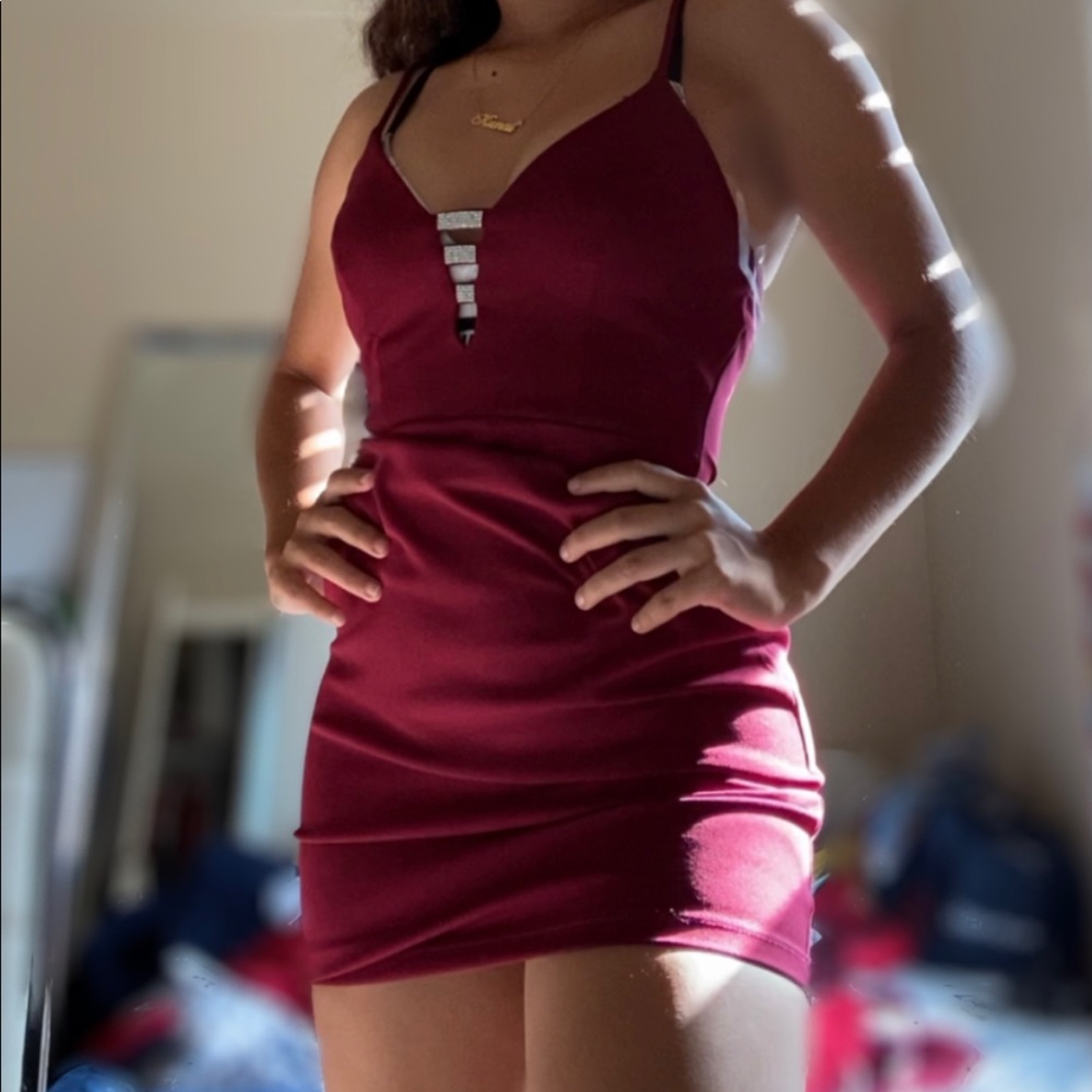Maroon dress